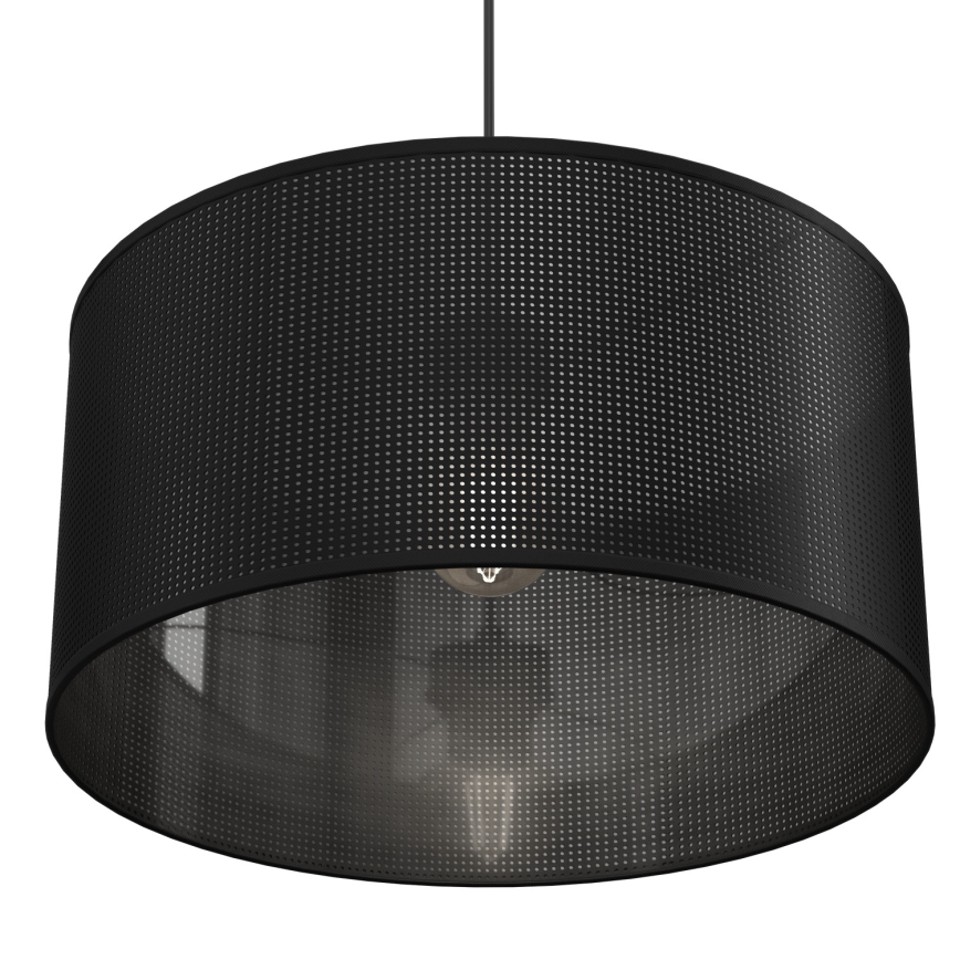 Lámpara colgante con cable LOFT SHADE 1xE27/60W/230V diámetro 40 cm negro