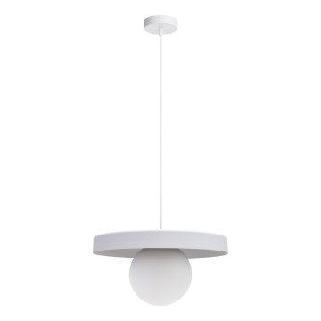 Lámpara colgante LOME 1xE27/60W/230V blanco