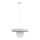 Lámpara colgante LOME 1xE27/60W/230V blanco