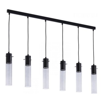 Lámpara colgante LOOK GRAPHITE 6xGU10/10W/230V