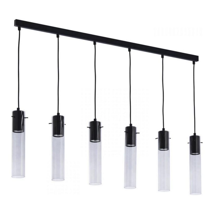 Lámpara colgante LOOK GRAPHITE 6xGU10/10W/230V