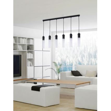 Lámpara colgante LOOK GRAPHITE 6xGU10/10W/230V