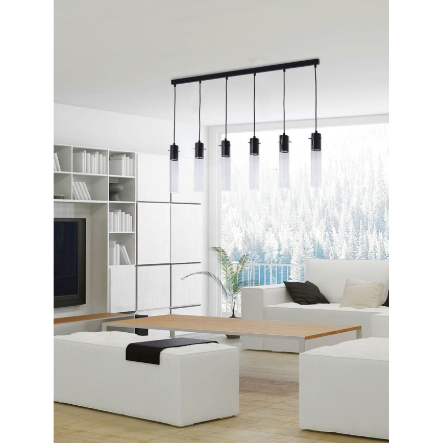 Lámpara colgante LOOK GRAPHITE 6xGU10/10W/230V