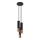 Lámpara colgante LOOPEZ 3xGU10/10W/230V redondeado negro/cobre