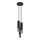 Lámpara colgante LOOPEZ 3xGU10/10W/230V redondeado negro/cromo brillante
