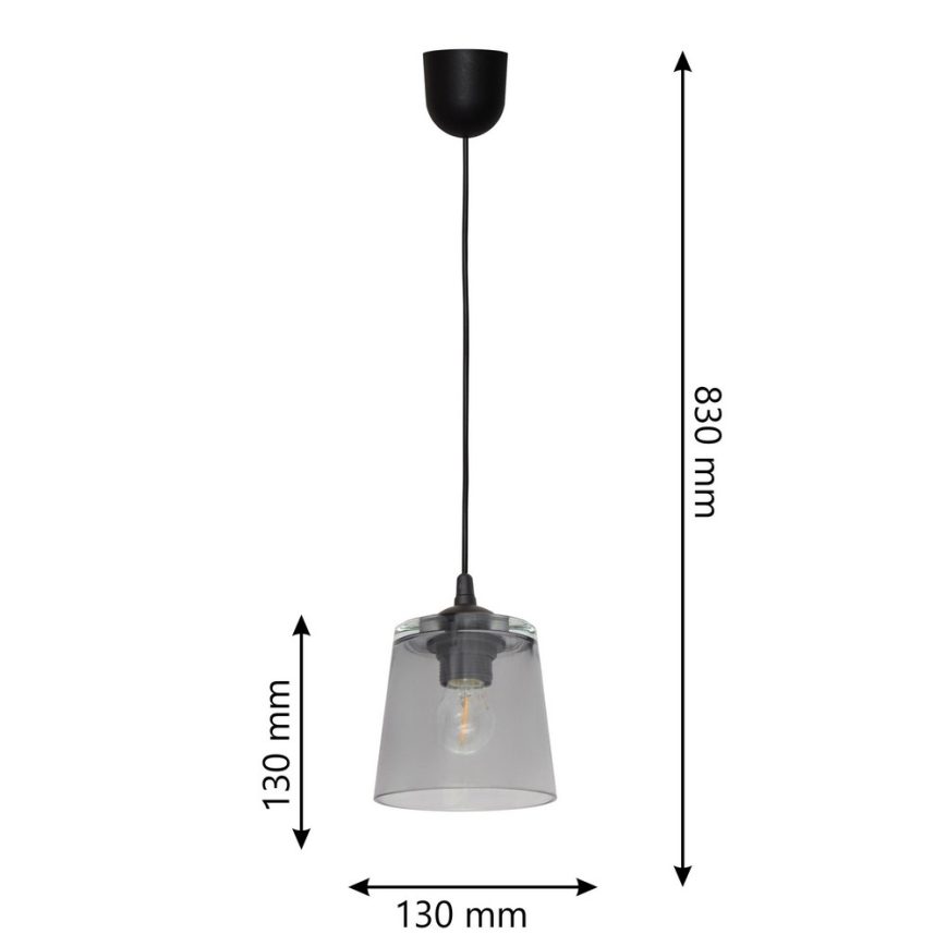 Lámpara colgante LUCEA 1xE27/15W/230V