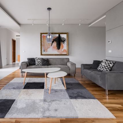 Lámpara colgante LUGANO 1xE14/40W/230V gris