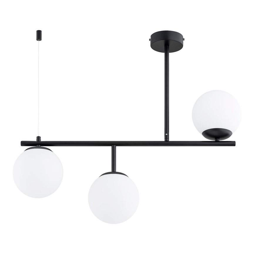 Lámpara colgante LUNA 3xE14/10W/230V negro