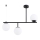 Lámpara colgante LUNA 3xE14/10W/230V negro