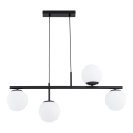 Lámpara colgante LUNA 4xE14/10W/230V negro