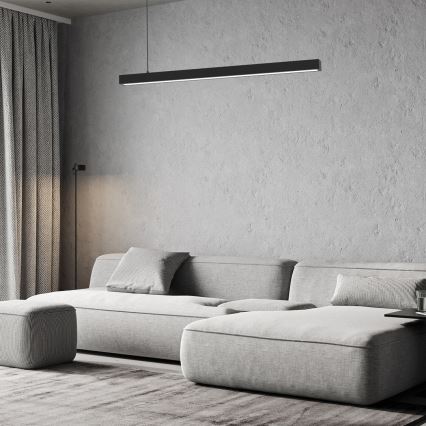 Lámpara colgante con cable LUNGO T8 1xG13/18W/230V negro