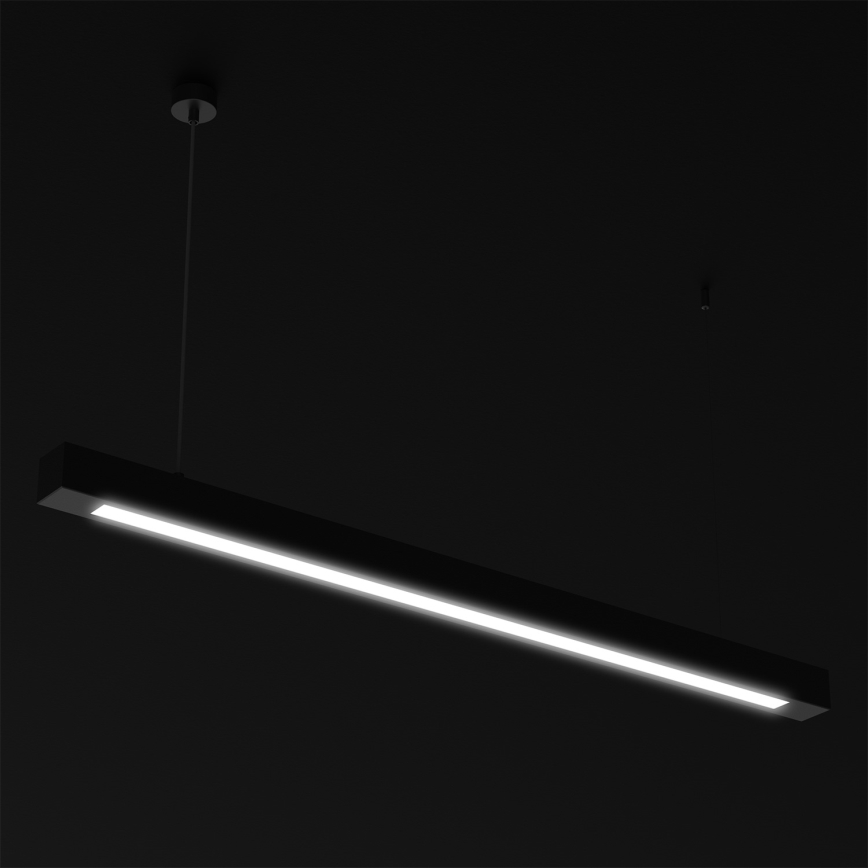 Lámpara colgante con cable LUNGO T8 1xG13/18W/230V negro