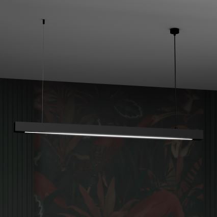 Lámpara colgante con cable LUNGO T8 1xG13/18W/230V negro