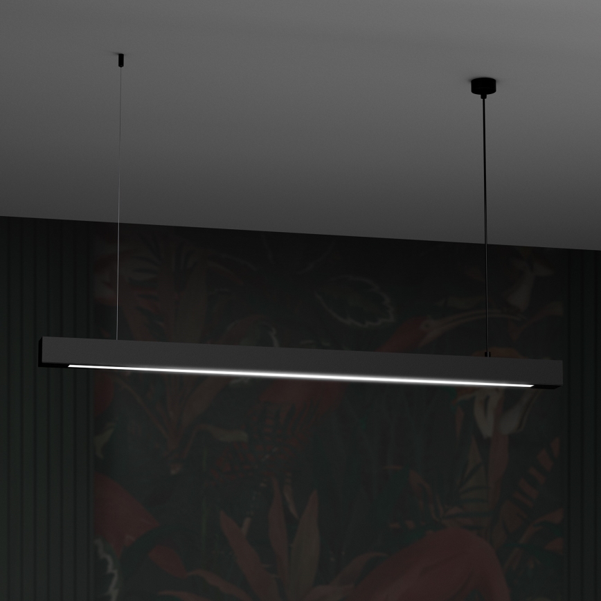 Lámpara colgante con cable LUNGO T8 1xG13/18W/230V negro