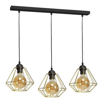 Lámpara colgante LUPO 3xE27/60W/230V