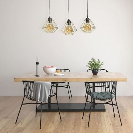 Lámpara colgante LUPO 3xE27/60W/230V