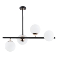 Lámpara colgante LURO 4xE14/10W/230V negro