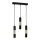 Lámpara colgante MAGNUMA 3xGU10/50W/230V negro/dorado