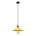 Lámpara colgante MANAVGAT 1xE27/40W/230V amarilla/marrón