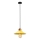 Lámpara colgante MANAVGAT 1xE27/40W/230V amarilla/marrón