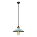 Lámpara colgante MANAVGAT 1xE27/40W/230V azul/marrón