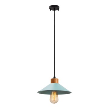 Lámpara colgante MANAVGAT 1xE27/40W/230V azul/marrón