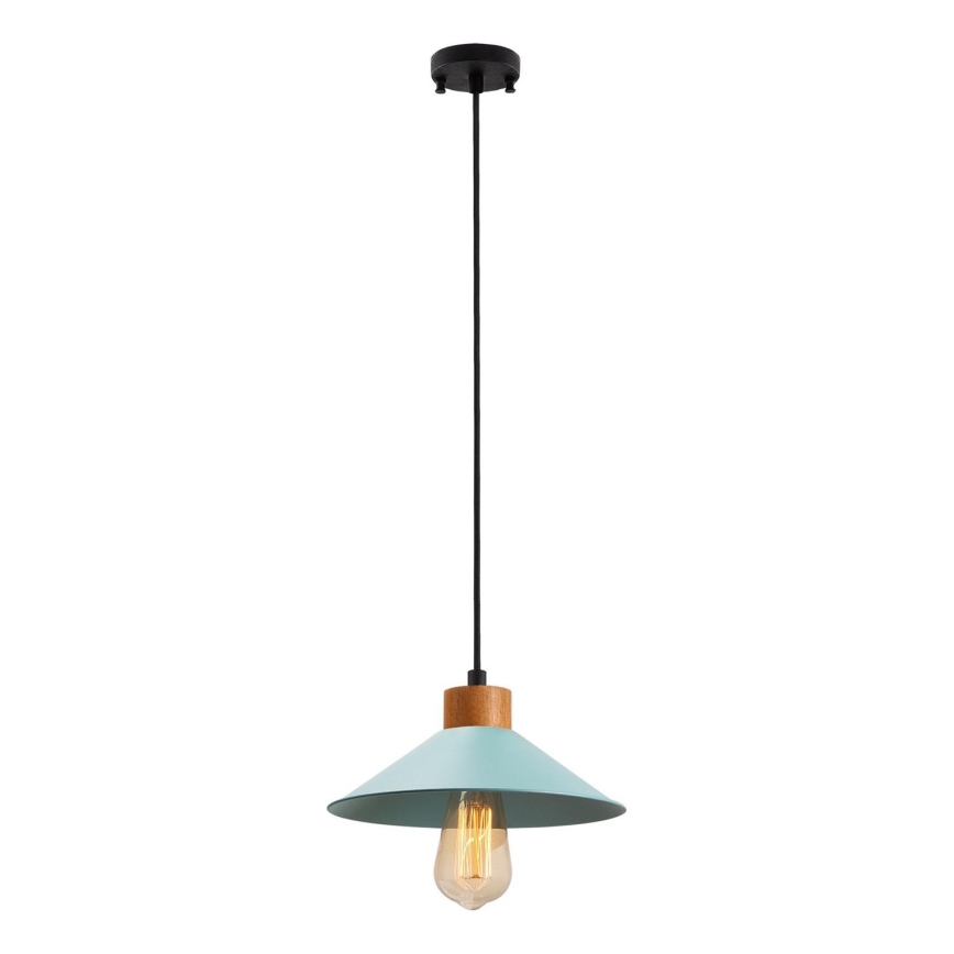 Lámpara colgante MANAVGAT 1xE27/40W/230V azul/marrón