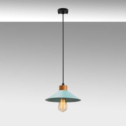 Lámpara colgante MANAVGAT 1xE27/40W/230V azul/marrón