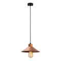 Lámpara colgante MANAVGAT 1xE27/40W/230V cobre/marrón