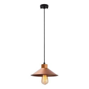 Lámpara colgante MANAVGAT 1xE27/40W/230V cobre/marrón