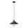 Lámpara colgante MANAVGAT 1xE27/40W/230V negra/marrón