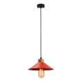Lámpara colgante MANAVGAT 1xE27/40W/230V roja/marrón