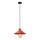 Lámpara colgante MANAVGAT 1xE27/40W/230V roja/marrón