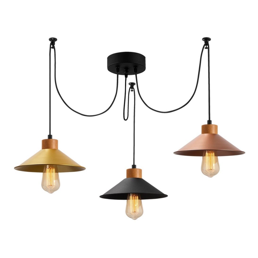 Lámpara colgante MANAVGAT 3xE27/40W/230V araña