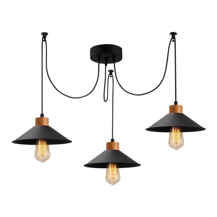 Lámpara colgante MANAVGAT 3xE27/40W/230V araña