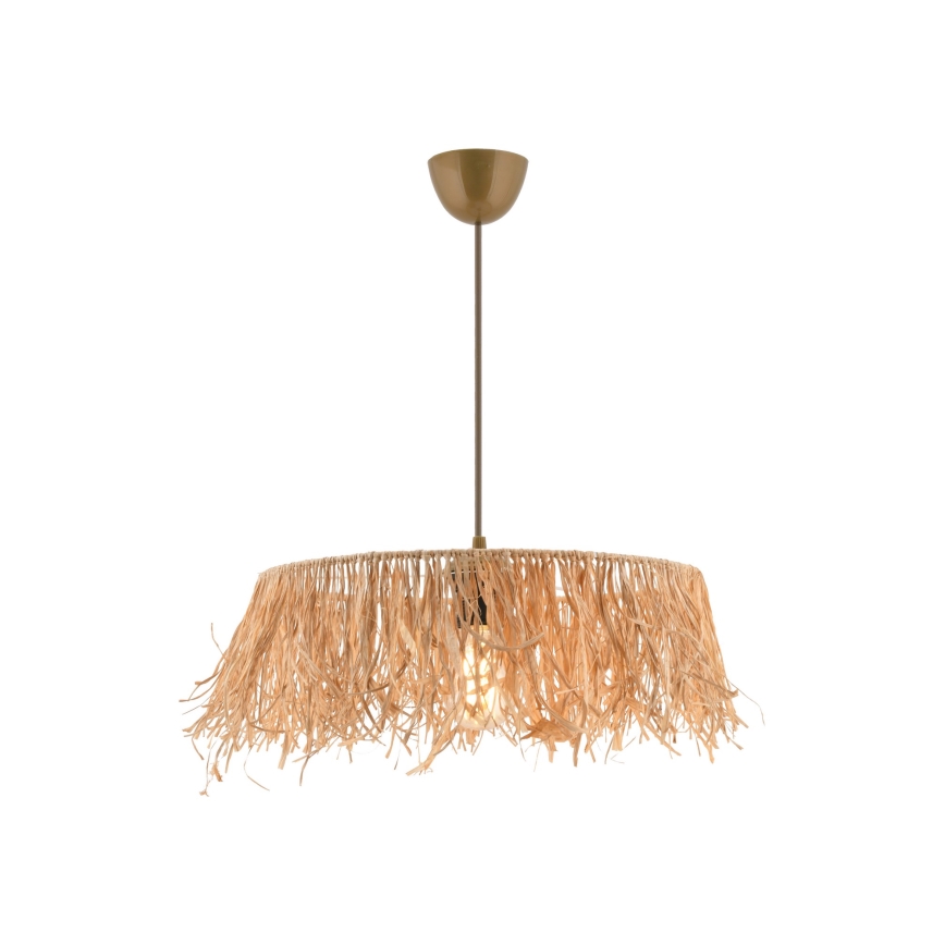 Lámpara colgante MARISKA 1xE27/40W/230V rafia