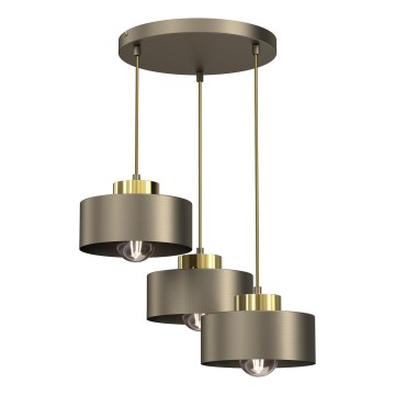 Lámpara colgante MARTI 3xE27/15W/230V latón/dorado
