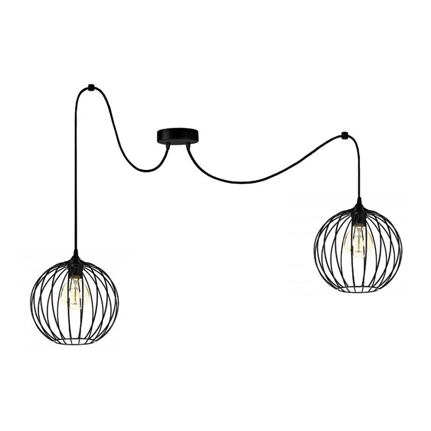 Lámpara colgante MATT 2xE27/60W/230V araña