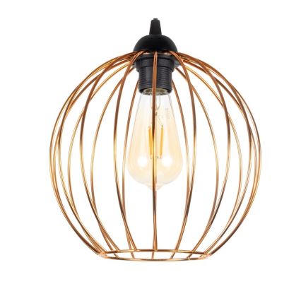 Lámpara colgante MATT 3xE27/60W/230V negro/cobre