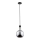 Lámpara colgante MAYA 1xE27/60W/230V negro/cromo brillante
