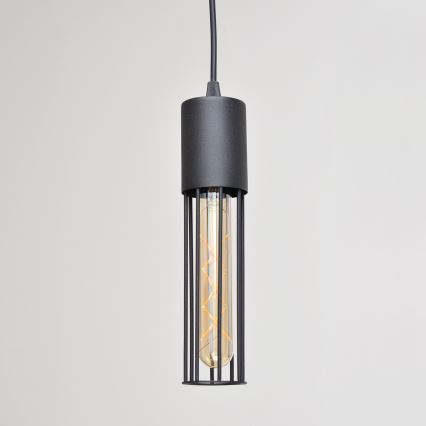 Lámpara colgante MELODY 1xE27/15W/230V negro