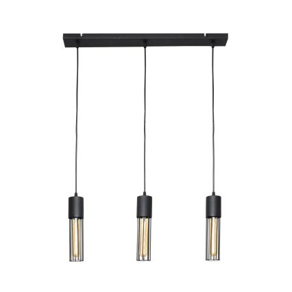 Lámpara colgante MELODY 3xE27/15W/230V negro