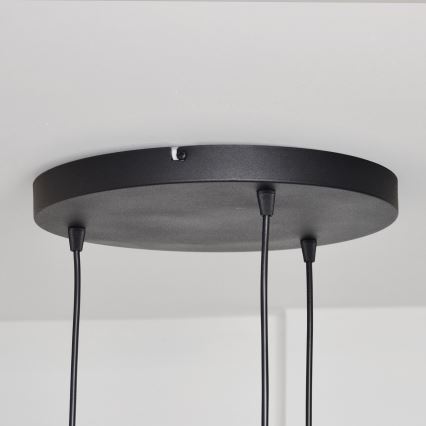 Lámpara colgante MELODY 3xE27/15W/230V negro