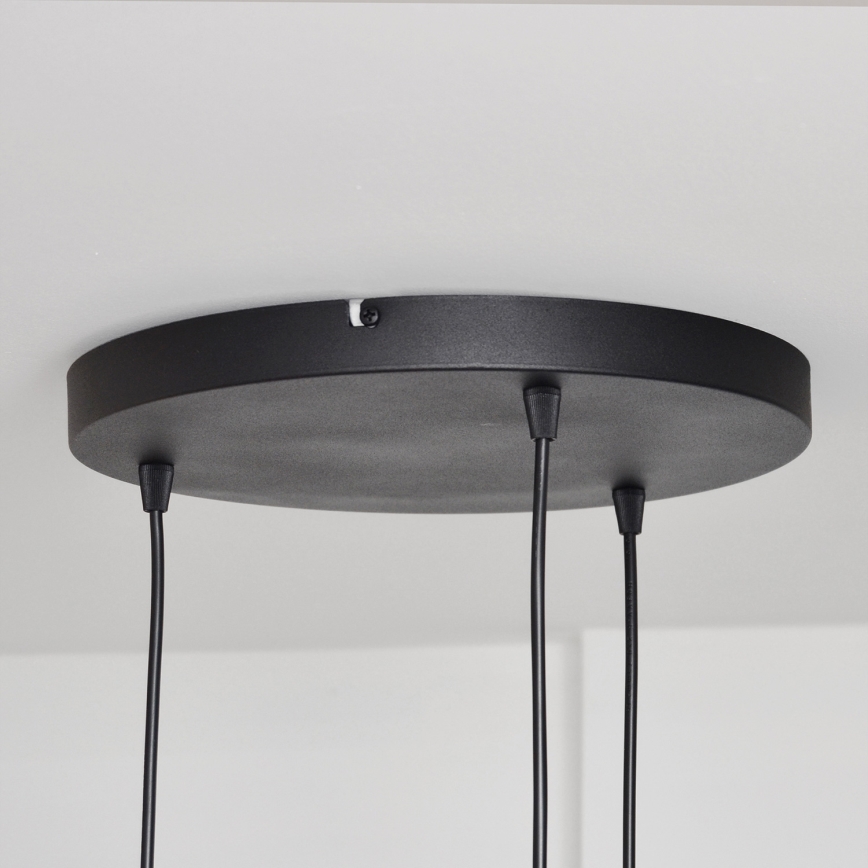 Lámpara colgante MELODY 3xE27/15W/230V negro