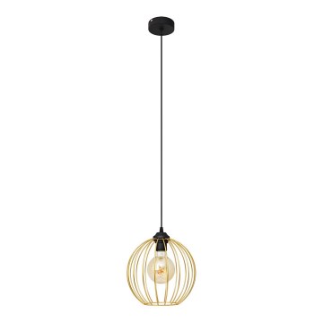 Lámpara colgante MERCURE 1xE27/15W/230V dorado/negro