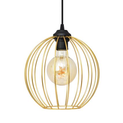 Lámpara colgante MERCURE 1xE27/15W/230V dorado/negro