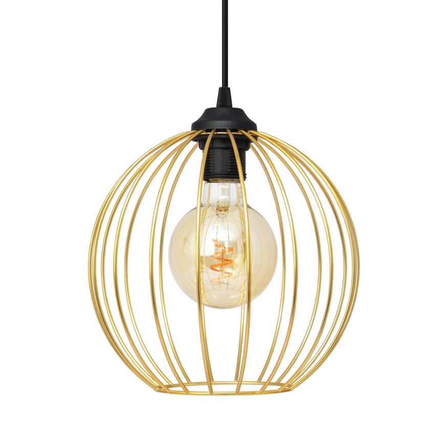 Lámpara colgante MERCURE 1xE27/15W/230V dorado/negro