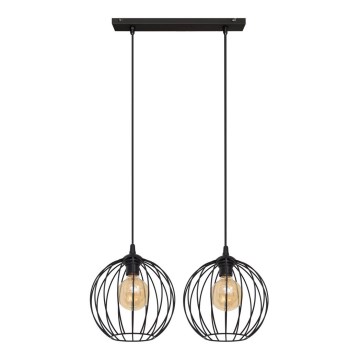 Lámpara colgante MERCURE 2xE27/15W/230V