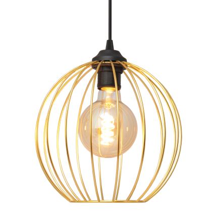 Lámpara colgante MERCURE 3xE27/15W/230V dorado/negro
