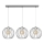 Lámpara colgante MERCURE 3xE27/15W/230V gris